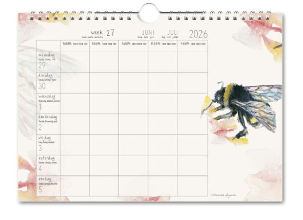 Michelle Dujardin, Animals, familie planner 2026 - Afbeelding 2