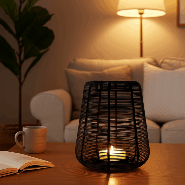 Jens Living Lantaarn Sil Zwart Small - Afbeelding 2