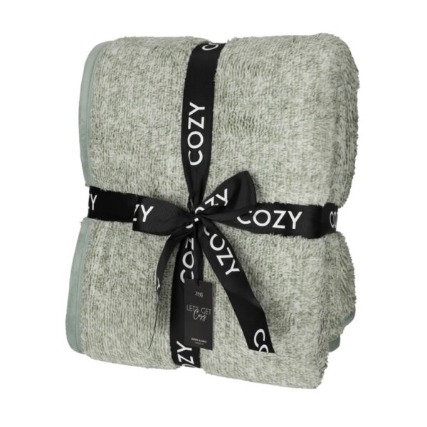 Jens Living Sherpa Plaid Groen - Afbeelding 5
