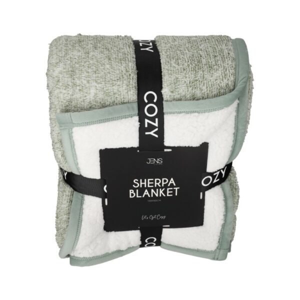 Jens Living Sherpa Plaid Groen - Afbeelding 4