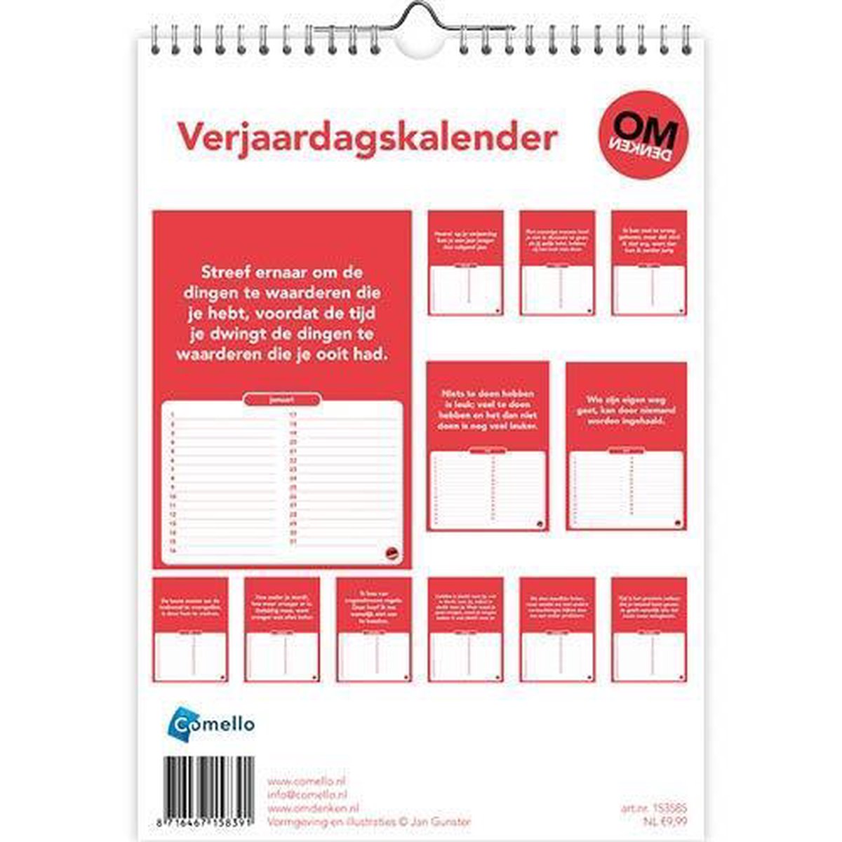 Omdenken Verjaardagskalender (formaat A4) - Afbeelding 5