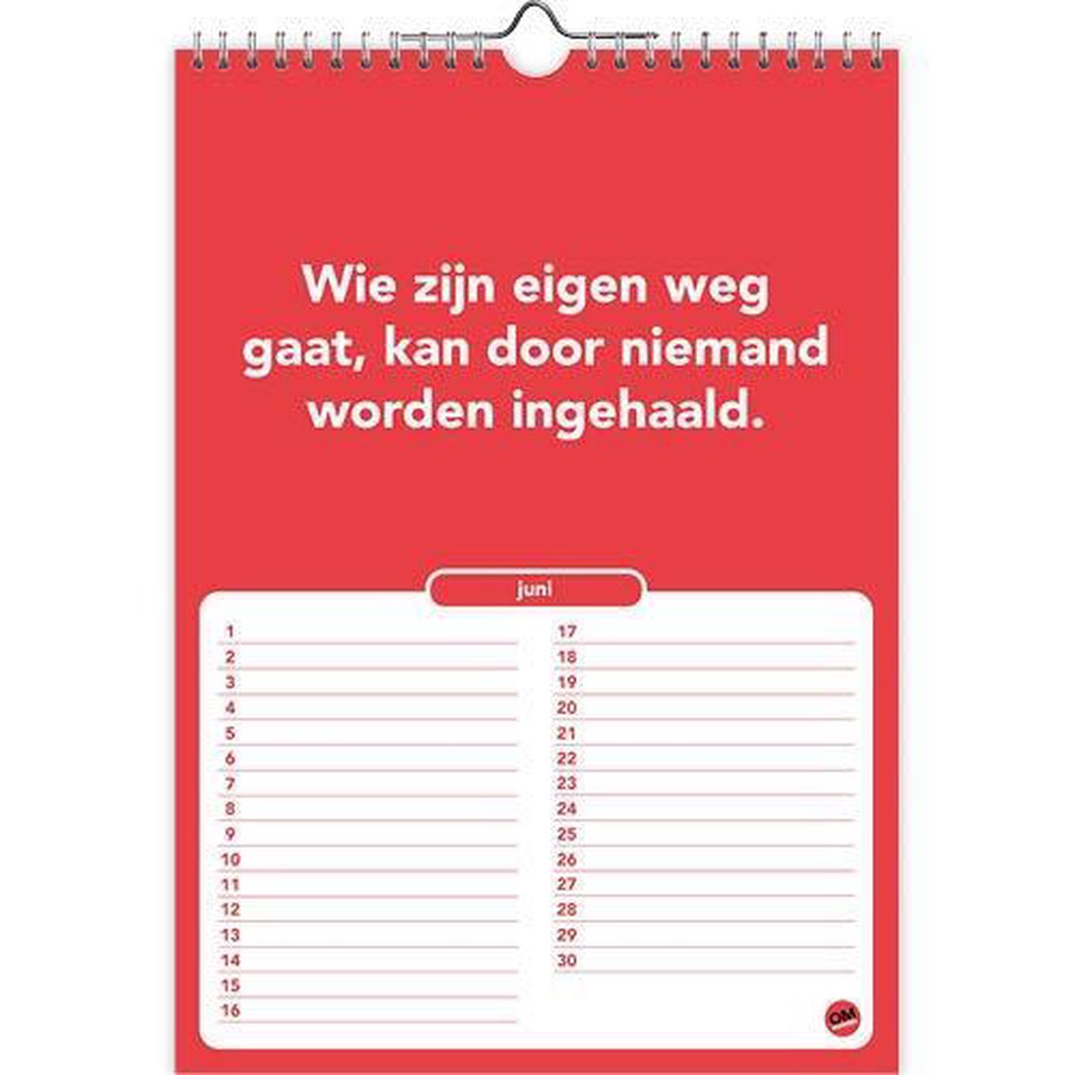 Omdenken Verjaardagskalender (formaat A4) - Afbeelding 3