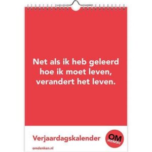 Omdenken Verjaardagskalender (formaat A4)