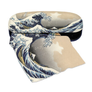 Fridolin hardcase brillenkoker met doekje Hokusai The Great Wave