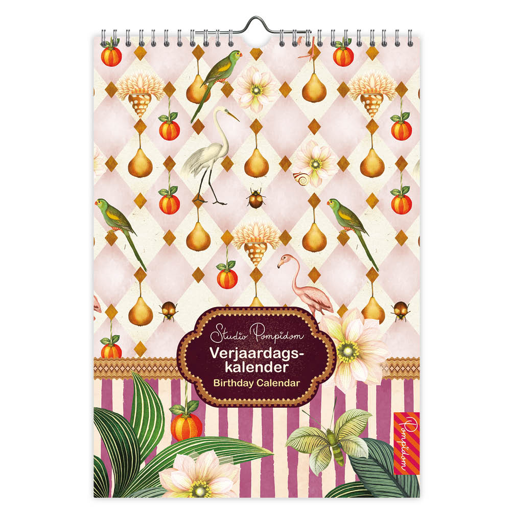 Studio Pompidon verjaardagskalender A4