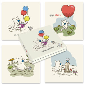 Kaartenmapje Doe eens lief - Ballonnen cadeau