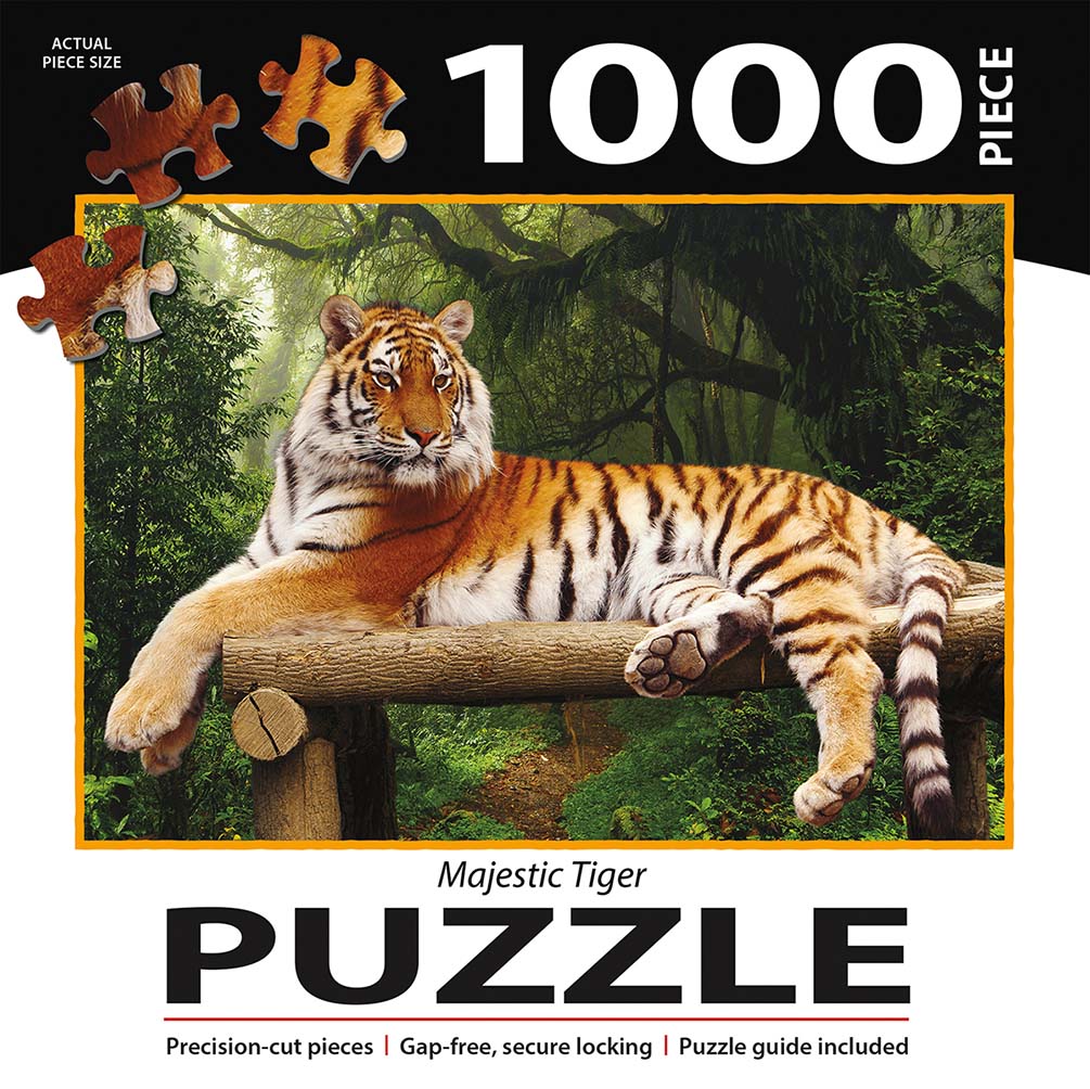 Puzzel Majestic Tiger - Afbeelding 2