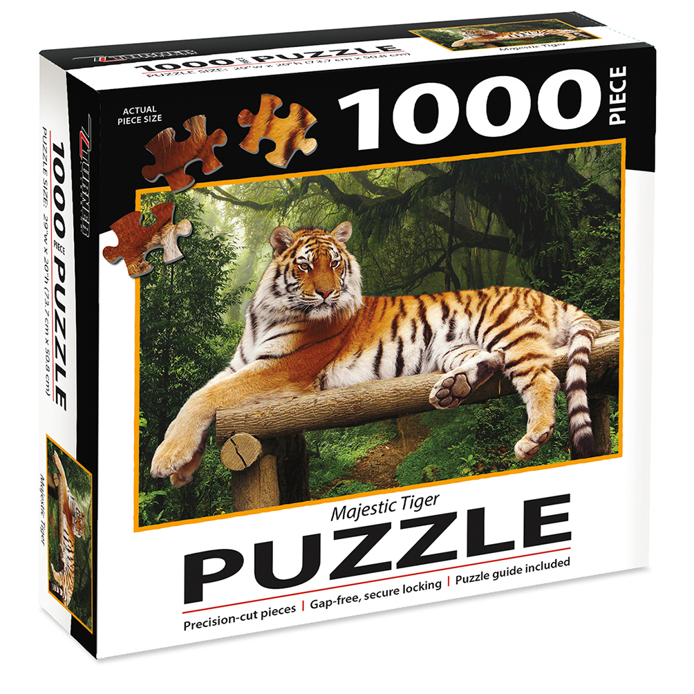 Puzzel Majestic Tiger - Afbeelding 3