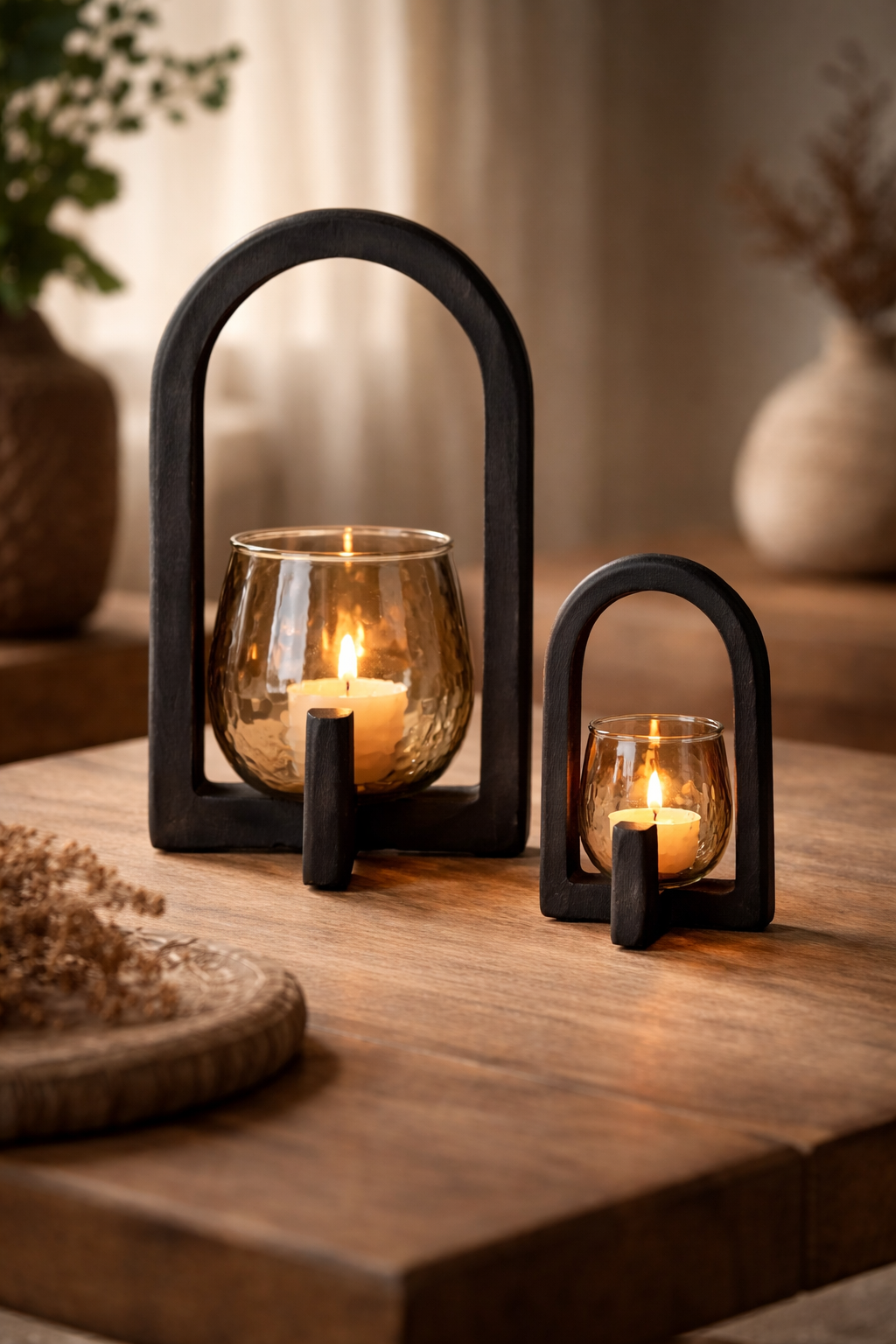 Jens Living Lantaarn Ravi Zwart Small - Afbeelding 4