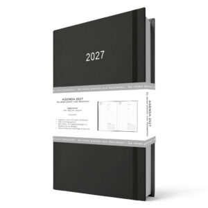 Flexwerk- / thuiswerkagenda A5 zwart 2027
