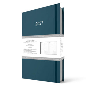 Flexwerk- / thuiswerkagenda A5 blauw 2027