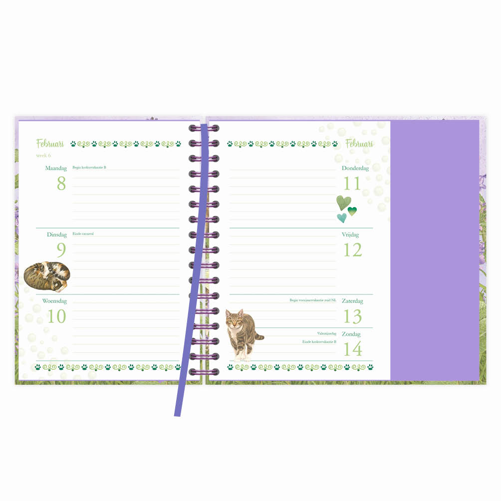 Franciens katten luxe spiraalagenda Suus 2027 - Afbeelding 2