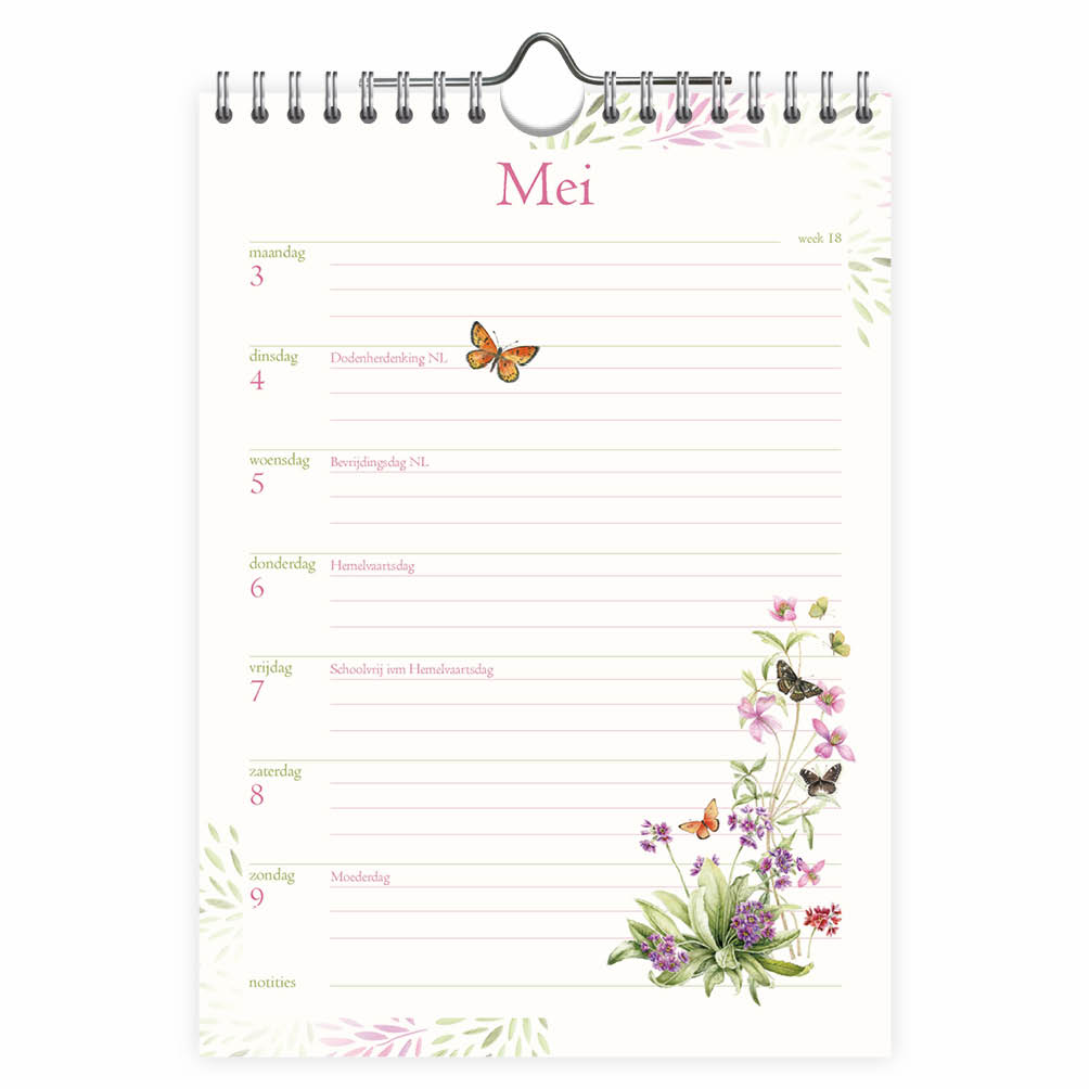Janneke Brinkman WEEKnotitiekalender Clematis 2027 - Afbeelding 2