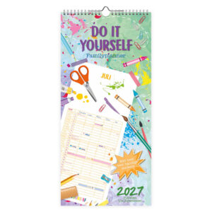 Familieplanner'Do It Yourself' + stickers (t/m 5 pers) 2027