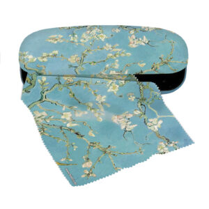 Fridolin hardcase brillenkoker met doekje van Gogh Almond Blossom