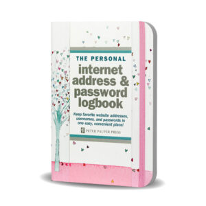 Logbook Internet address & Password Peter Pauper Tree of Hearts